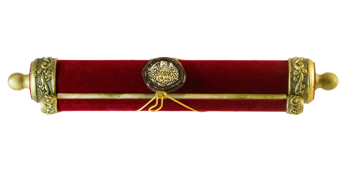 Decorative Velvet Scripture Scroll, Isaiah 40:31 Design, Eagle and Sunset Art, Antique Gold Accents